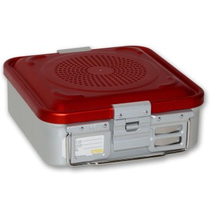 CONTAINER CON FILTRO piccolo h100 mm - rosso