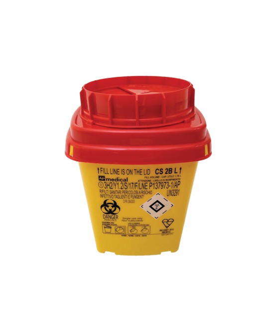 CONTENITORE RIFIUTI TAGLIENTI LINEA CS - 2 litri