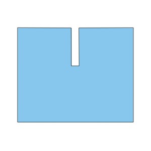 TELO CON TAGLIO ADESIVO AD U - sterile