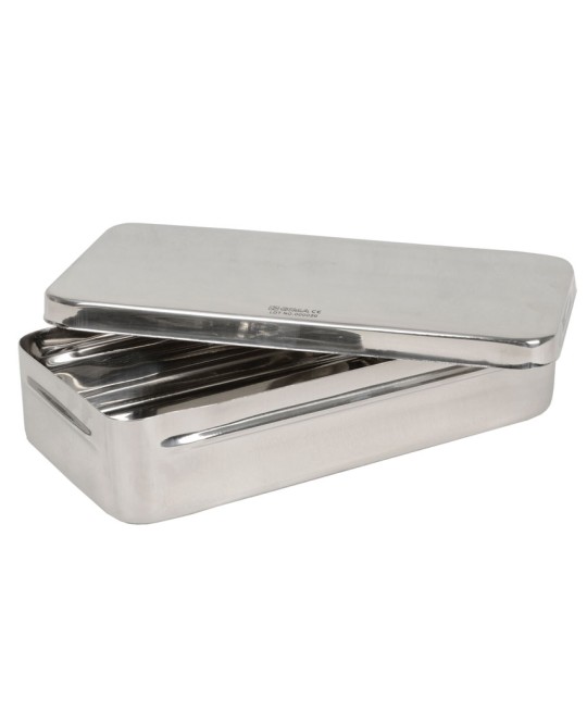SCATOLA ACCIAIO INOX 25x12x6 cm