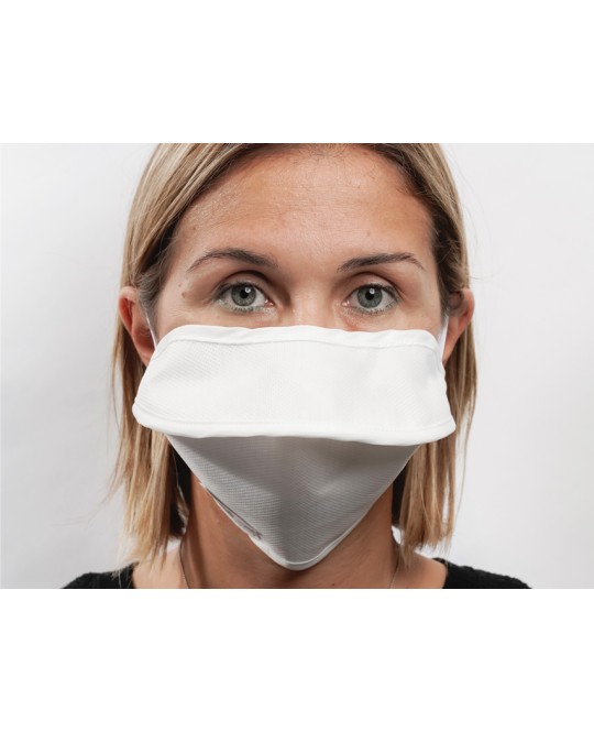 MASCHERINA RIUTILIZZABILE MYCROCLEAN BFE 99,8% - doppio strato, bianca/bianca - con nasello