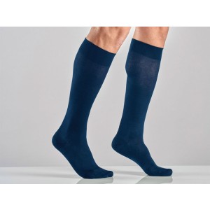 GAMBALETTO COTONE UNISEX - S - media compressione - blu