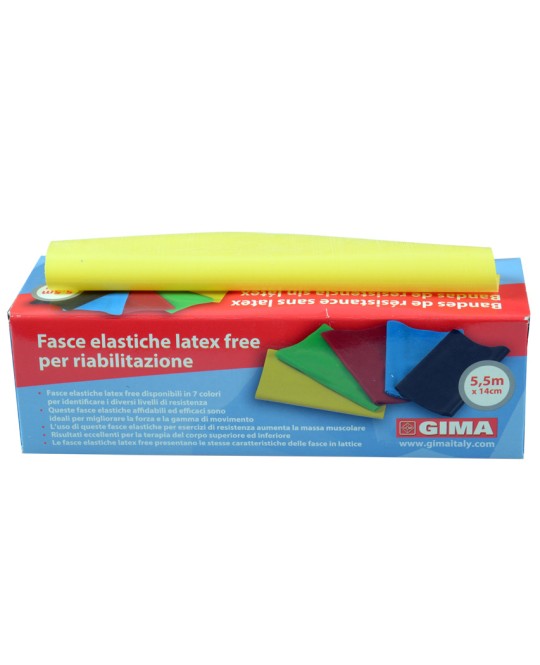 BANDA LATEX-FREE 5,5 m x 14 cm x 0,20 mm - gialla