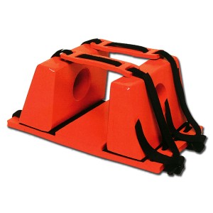 FERMA TESTA per barelle - arancione