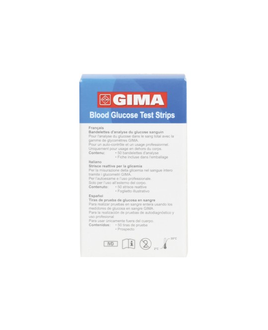 STRISCE GLUCOSIO per GLUCOMETRO GIMA