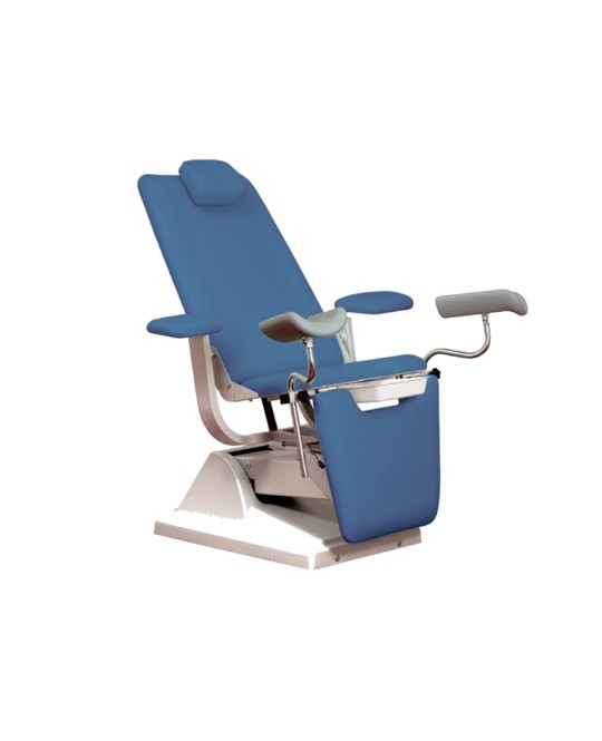POLTRONA GYNEX con portarotolo - azzurra