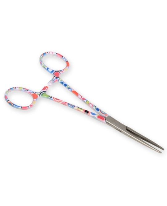 PINZA EMOSTATICA RETTA - fantasia bolle - 16 cm