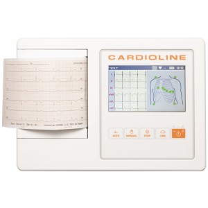 ECG CARDIOLINE 100L GLASGOW - schermo a colori touch da 5