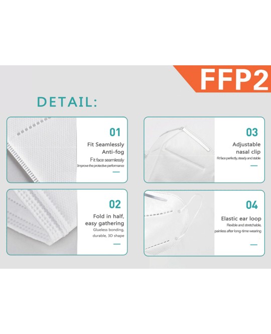 MASCHERINA FILTRANTE FFP2 - GB,FR,ES,PT,DE