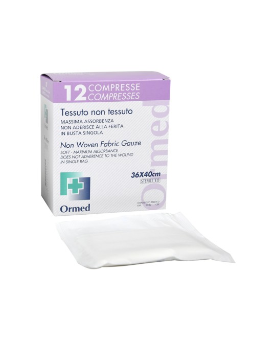 GARZA STERILE TNT 36x40cm - scatola da 12 pz.