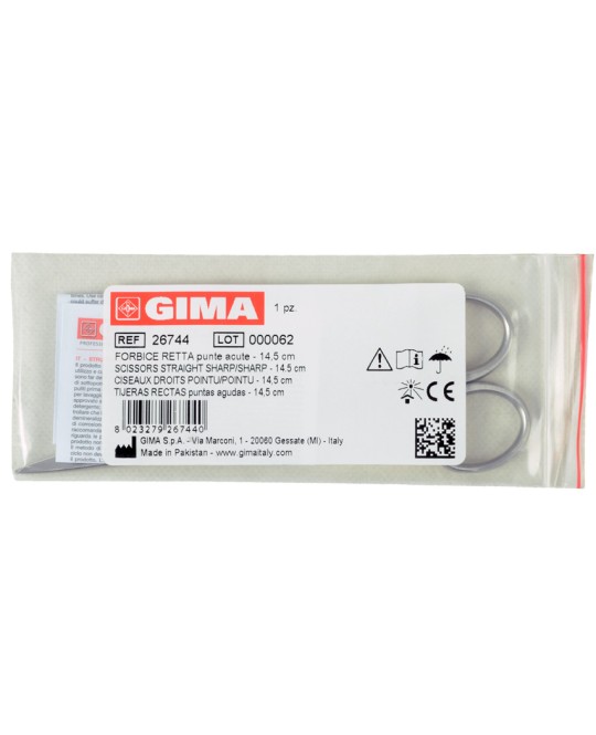 FORBICE RETTA punte acute - 14,5 cm