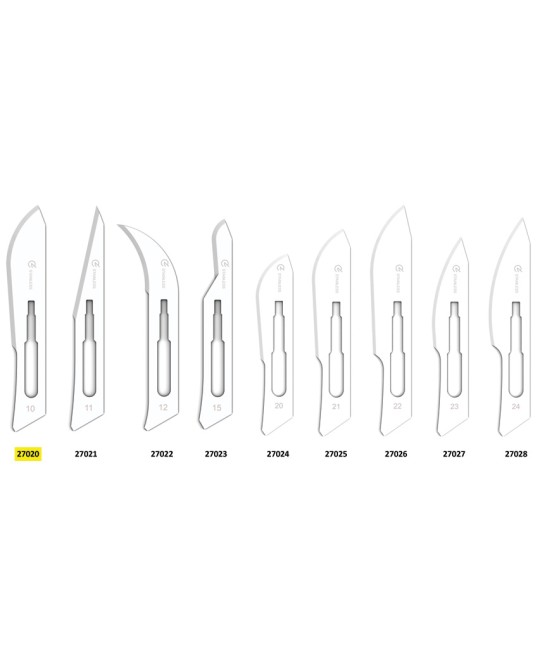 LAME GIMA INOX N. 10 STERILI