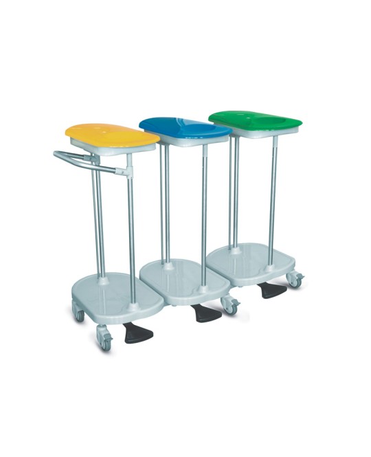 CARRELLO PORTASACCO a pedale - 3 sacchi