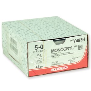 SUTURA ASSORBIBILE ETHICON MONOCRYL - 5/0 ago 13 mm