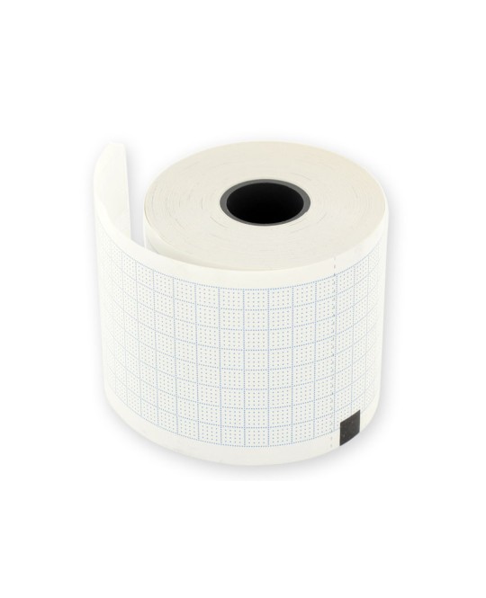 Carta termica ECG 50x30 mmxm - rotolo griglia blu