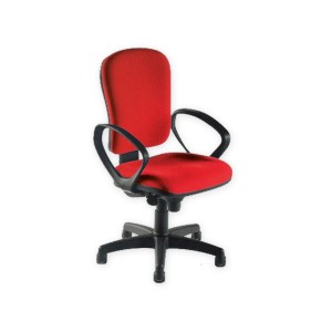 SEDIA CREMONA - tessuto - rossa