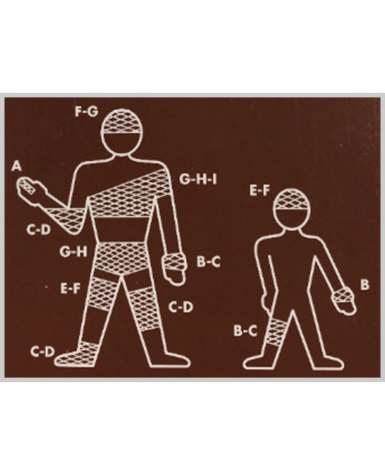 RETE TUBOLARE ELASTICA - calibro F per spalle, bacino, gambe - latex free
