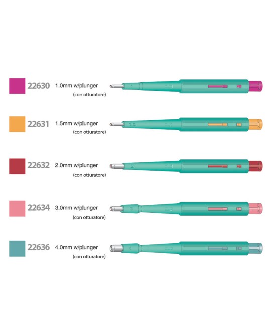 CURETTE BIOPSIA KAI diametro 1 mm con otturatore