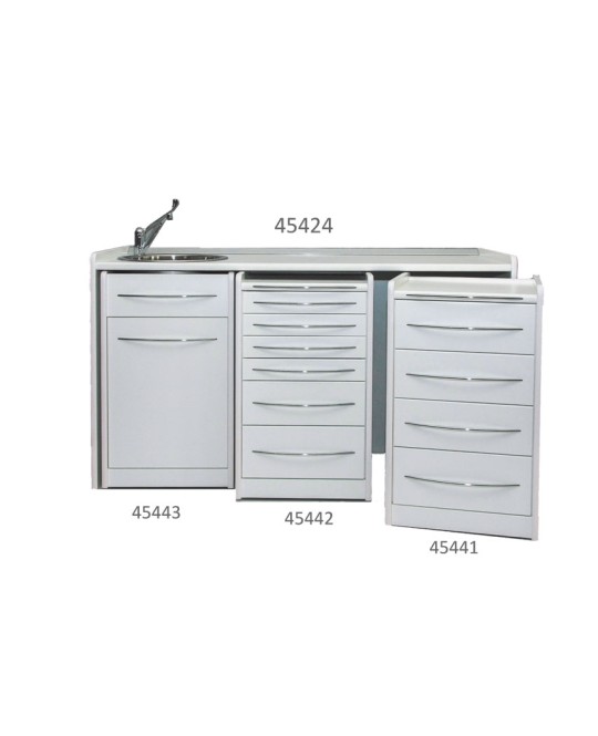 CASSETTIERA MOBILE GE4LP sotto lavello 49 cm - bianca