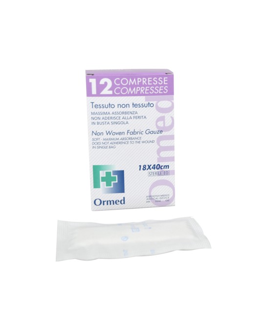 GARZA STERILE TNT 18x40cm - 1 confezione  con 12 buste singole