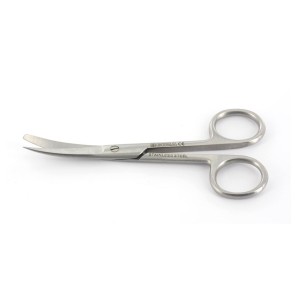 FORBICE CURVA punte alterne - 16 cm