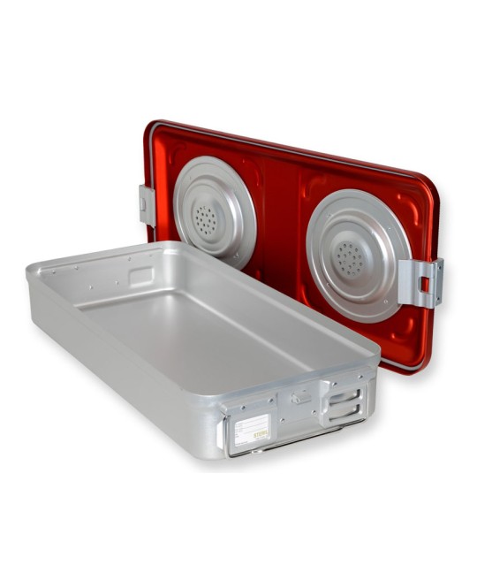 CONTAINER CON VALVOLA grande h100 mm - rosso
