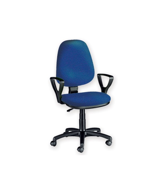 SEDIA CUNEO CON BRACCIOLI - similpelle - blu