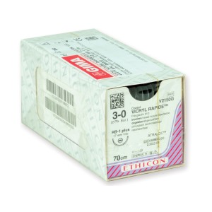 SUTURA ASSORBIBILE ETHICON VICRYL RAPID - 3/0 ago 17 mm