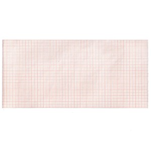Carta termica ECG 112x23 mmxm - rotolo griglia arancio