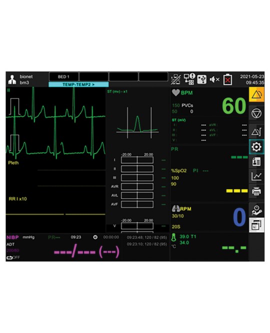 MONITOR GIMA BM3 PRO - SpO2+ECG+NIBP+TEMP+RESP