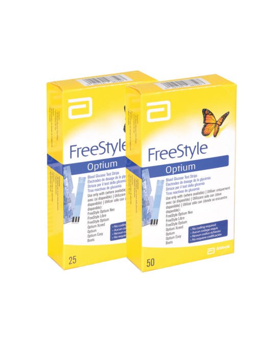 STRISCE GLUCOSIO ABBOTT FREESTYLE OPTIUM
