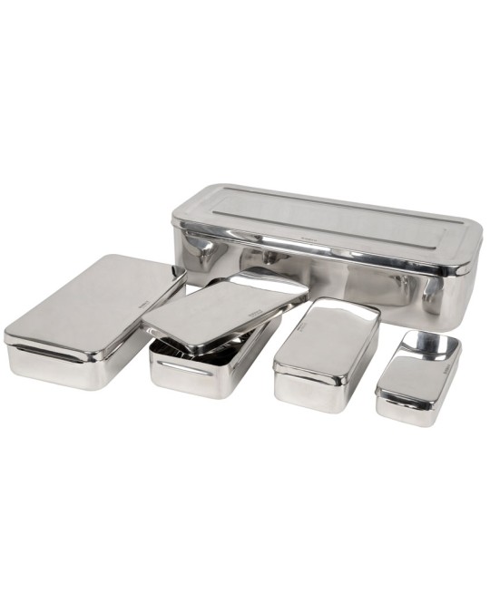 SCATOLA ACCIAIO INOX 20x10x6 cm