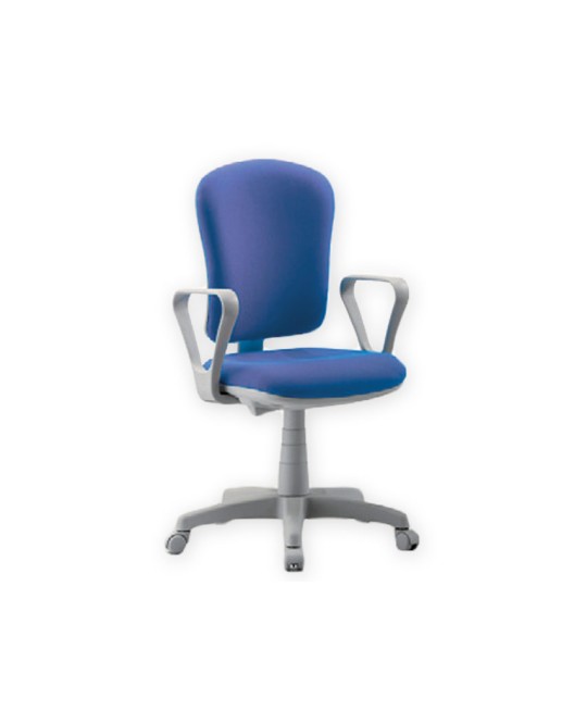 SEDIA VARESE CON BRACCIOLI - tessuto - blu