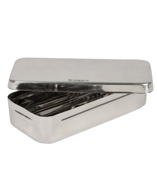 SCATOLA ACCIAIO INOX 18x8x4 cm