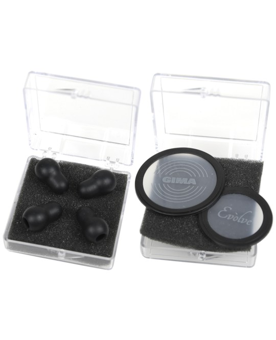 KIT GIMA EVOLVE: 2 DIAFRAMMI FLUTTUANTI + 2 PAIA DI OLIVE - nero - ricambio
