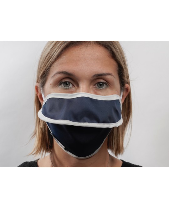 MASCHERINA RIUTILIZZABILE MYCROCLEAN BFE 99,8% - blu/bianca