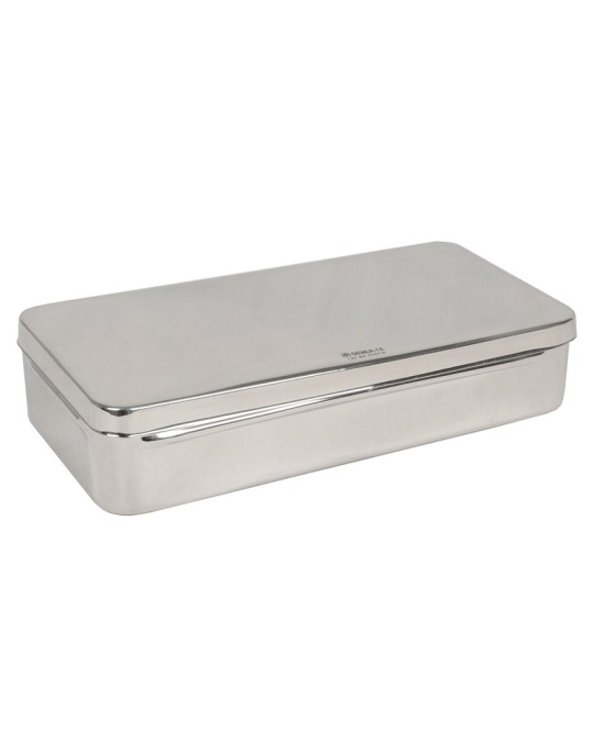SCATOLA ACCIAIO INOX 30x15x6 cm