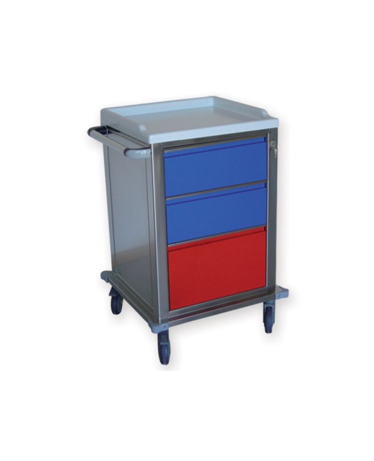 CARRELLO MODULARE INOX - 2+1 cassetti