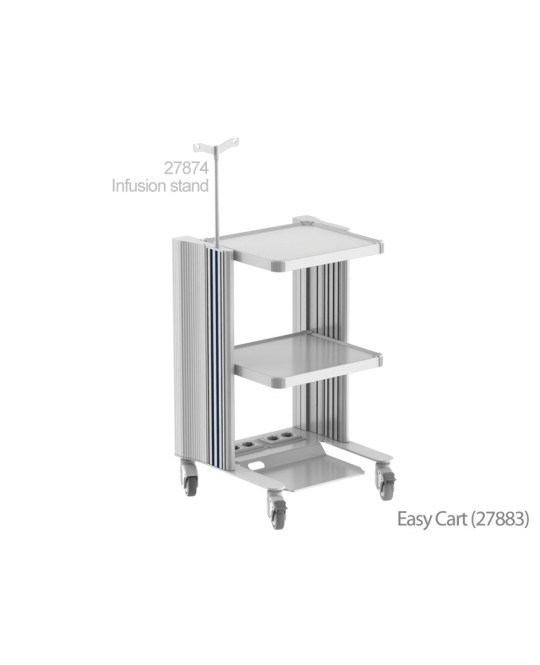 CARRELLO EASY POWER - 2 ripiani 40X36 cm + base