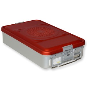 CONTAINER CON FILTRO medio h100 mm - rosso