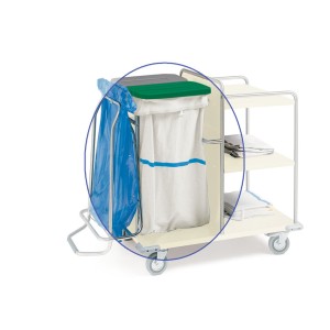 SACCA PER CARRELLI - lavabile - banda blu