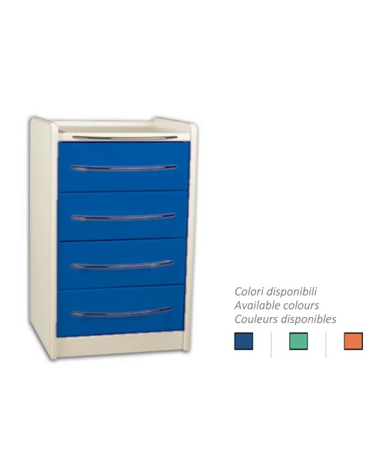 CASSETTIERA MOBILE GE416 4 cassetti 49 cm - colore a scelta