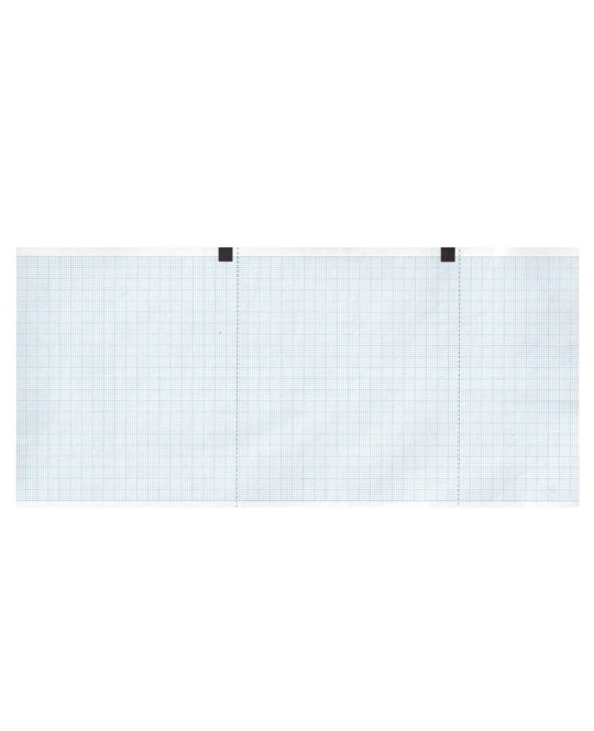 Carta termica ECG 120x18 mmxm - rotolo griglia blu