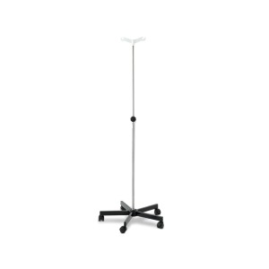 ASTA PORTAFLEBO 2 GANCI - su piantana a rotelle - smontata