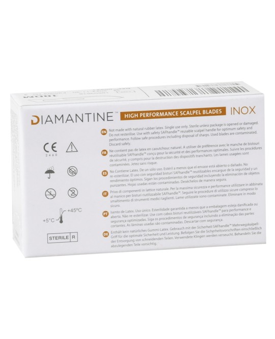 LAME DIAMANTINE INOX N. 23 - sterili