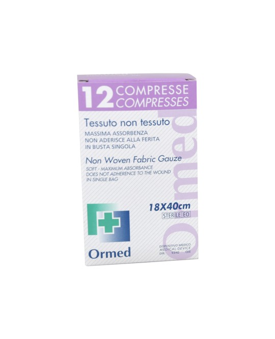 GARZA STERILE TNT 18x40cm - 1 confezione  con 12 buste singole