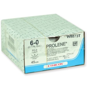 SUTURA MONOFILAMENTO ETHICON PROLENE BLUE - 6/0 ago 16 mm