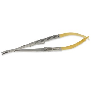 PORTA AGHI CASTROVIEJO C.T. CURVO - 21 cm - punte zigrinate