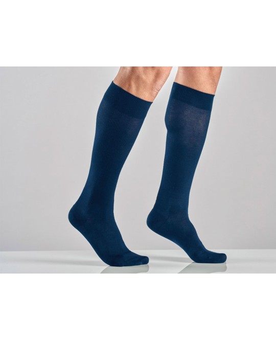 GAMBALETTO COTONE UNISEX - S - media compressione - blu