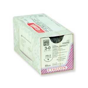 SUTURA ASSORBIBILE ETHICON VICRYL RAPID - 3/0 ago 19 mm